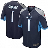 Youth Nike Titans 1 Jeffery Simmons Navy 2019 NFL Draft First Round Pick Vapor Untouchable Limited Jersey Dzhi,baseball caps,new era cap wholesale,wholesale hats